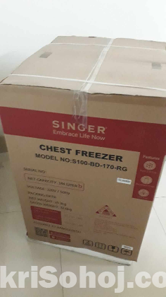 SINGER Chest Freezer | 144 Ltr 170-RG RED